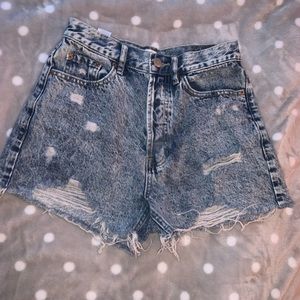 PacSun ultra high rise denim shorts